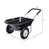Costway 2 Tire Wheelbarrow Cart Heavy-duty Dolly Utility Cart Black