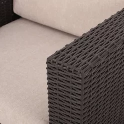 Waverly 2pk Faux Wicker Club Chairs - Brown/Beige - Christopher Knight Home -Quality Garden Outdoor Store GUEST 006b2752 0ff3 44ec 95bf 954b53ba0970