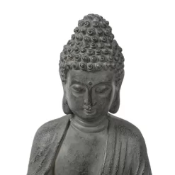 LuxenHome 16.1" Gray MgO Enlightened Buddha Garden Statue 10 LuxenHome 16.1" Gray MgO Enlightened Buddha Garden Statue -Quality Garden Outdoor Store GUEST 0166552f e606 4105 9b12 0d7649dea34a