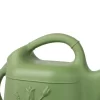 Union Products 63068 2 Gallon Plastic Indoor/Outdoor Watering Can W/ Tulip Design For Garden, Potted Plants, & Patio Pots, Sage Green
