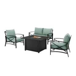 Kaplan 4pc Outdoor Conversation Set With Dante Fire Table - Mist - Crosley 20 Kaplan 4pc Outdoor Conversation Set With Dante Fire Table - Mist - Crosley -Quality Garden Outdoor Store GUEST 02ecee84 62e0 4af0 99a6 623819f76c17
