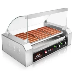 Olde Midway Electric Hot Dog Roller Grill Cooker With Glass Cover, Commercial Grade Machine -Quality Garden Outdoor Store GUEST 0300fc61 399e 4e5d 91e9 09ca28b906cc