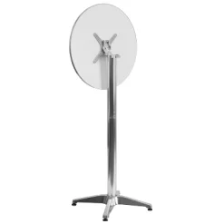 Emma And Oliver 23.25" Round Aluminum Indoor-Outdoor Bar Height Table With Flip-Up Table 5 Emma And Oliver 23.25" Round Aluminum Indoor-Outdoor Bar Height Table With Flip-Up Table -Quality Garden Outdoor Store GUEST 03b4191c 2e99 42e7 b20f d5ae5ec6d1e3