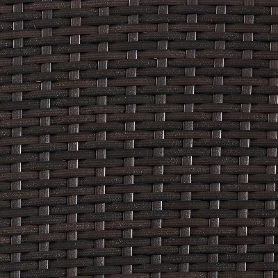 Palm Harbor Outdoor Wicker Ottoman - Gray - Crosley 7 Palm Harbor Outdoor Wicker Ottoman - Gray - Crosley - Image 7