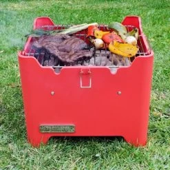 Permasteel Square Portable Charcoal Grill PG-40C10-RD - Red 16 Permasteel Square Portable Charcoal Grill PG-40C10-RD - Red -Quality Garden Outdoor Store GUEST 05816a1f 768d 442e 80fb 7fb66e540029