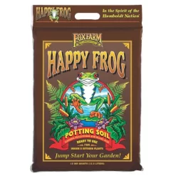 FoxFarm FX14054 Happy Frog Nutrient Rich And PH Adjusted Rapid Growth Garden Potting Soil Mix Is Ready To Use, 12 Quart (3 Pack)