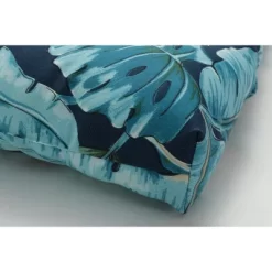 Outdoor/Indoor Blown Bench Cushion Tortola Midnight Blue - Pillow Perfect