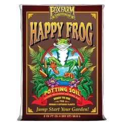 Foxfarm FX14047 + FX14053 Happy Frog Potting Soil Mix And Ocean Forest 6.3-6.8 PH Garden Potting Soil Mix For Nurturing Plants, (2 Pack)