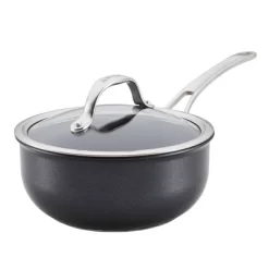 Anolon X Hybrid 2.5qt Nonstick Induction Saucier Pan With Lid Super Dark Gray -Quality Garden Outdoor Store GUEST 0799a34f 42a5 4261 94c2 d448ee7518a1