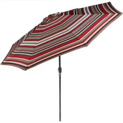 Sunnydaze Decor Sunnydaze Outdoor Aluminum Patio Umbrella, Tilt, And Crank - 9' -Quality Garden Outdoor Store GUEST 07f26018 448e 4c24 b504 38e851a83dbc