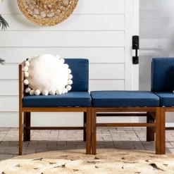 3pc Modular Acacia Wood Patio Chat Set With Cushions - Saracina Home 28 3pc Modular Acacia Wood Patio Chat Set With Cushions - Saracina Home -Quality Garden Outdoor Store GUEST 08ef0f7d 7bb9 4ea9 a1ae 96628aa98d4f