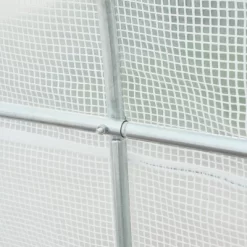 Outsunny 20' X 10' X 7' Large Walk-in Greenhouse, Steel Frame, PE Cover, 2 Doors, Outdoor Tunnel Hoop Hot House Kit, White -Quality Garden Outdoor Store GUEST 09cd5490 c7ba 48e8 973b c72b6be938bd