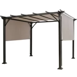 Costway 10' X 10' Pergola Kit Metal Frame Gazebo &Canopy Cover Patio Furniture Shelter -Quality Garden Outdoor Store GUEST 09f454a0 f273 42e7 926a dd1cfdb5ec21