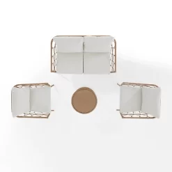 Juniper 4pc Outdoor Wicker Conversation Set - Cream/Natural -Crosley 20 Juniper 4pc Outdoor Wicker Conversation Set - Cream/Natural -Crosley -Quality Garden Outdoor Store GUEST 09fc205c f416 4f9a 8719 b611052c5572