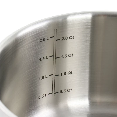 Martha Stewart Everday Midvale 2.6 Quart Stainless Steel Saucepan With Lid 3 Martha Stewart Everday Midvale 2.6 Quart Stainless Steel Saucepan With Lid - Image 3
