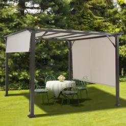 Costway 10' X 10' Pergola Kit Metal Frame Gazebo &Canopy Cover Patio Furniture Shelter -Quality Garden Outdoor Store GUEST 0a6282c5 d1d8 47d0 ae56 eb7d3426f5e7