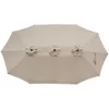 Northlight 15' Outdoor Patio Market Umbrella With Hand Crank, Beige