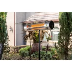 Kenmore Carbon Infrared 1500W Electric Patio Heater With Tripod & Remote Silver -Quality Garden Outdoor Store GUEST 0be89e1a 90e6 4700 9a1a 9c3ad4b0e78a