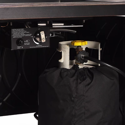 5pc Set With 42" Square Outdoor Aluminum Fire Table & 4 Deep Seating Chairs - Oakland Living 9 5pc Set With 42" Square Outdoor Aluminum Fire Table & 4 Deep Seating Chairs - Oakland Living - Image 9