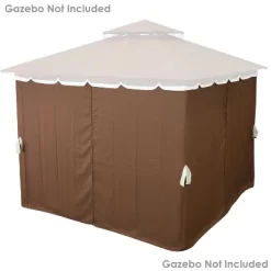Sunnydaze Decor Sunnydaze Outdoor Gazebo 4-Piece Polyester Fabric Privacy Sidewall Set For 10' X 10' Gazebo - 80" H X 103" W 12 Sunnydaze Decor Sunnydaze Outdoor Gazebo 4-Piece Polyester Fabric Privacy Sidewall Set For 10' X 10' Gazebo - 80" H X 103" W -Quality Garden Outdoor Store GUEST 0d7e1d67 9112 41cb 9a0d 49ec13bd082b