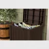 22gal Deck Box Storage Seat Brown - Suncast