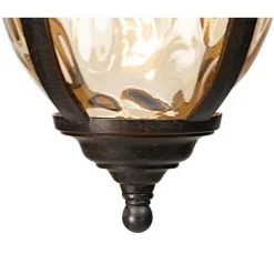 John Timberland Bellagio Rustic Outdoor Hanging Light Bronze 18" Champagne Hammered Glass Damp Rated For Post Exterior Barn Deck House Porch Patio -Quality Garden Outdoor Store GUEST 0e9ab58e a68d 476b b0c6 263b536c14dc