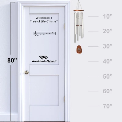 Woodstock Wind Chimes Signature Collection, Woodstock Tree Of Life Chime, 37'', Silver Wind Chimes For Outdoor, Patio, Home Or Garden Decor TOLB 3 Woodstock Wind Chimes Signature Collection, Woodstock Tree Of Life Chime, 37'', Silver Wind Chimes For Outdoor, Patio, Home Or Garden Decor TOLB - Image 3