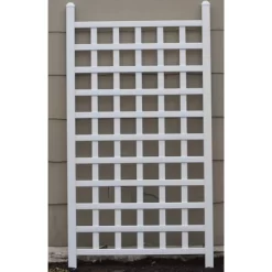 66" Country Garden Vinyl Trellis - White - Dura-Trel