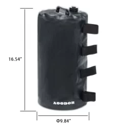 Aoodor Canopy Weights Bag Water Fillable, 176 Lbs Tent Weights Set Of 4 - Black