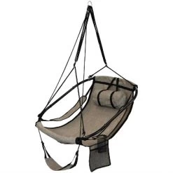 Sunnydaze Decor Sunnydaze Outdoor Olefin Hanging Hammock Chair Swing With Armrests, Side Pouch, Pillow, And Footrest - Beige -Quality Garden Outdoor Store GUEST 1015be33 6dc0 4de2 9ca5 ec599c60175f