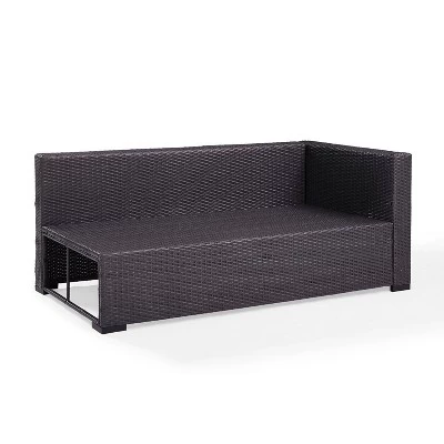 Biscayne Loveseat With Mocha Cushions Brown - Crosley 5 Biscayne Loveseat With Mocha Cushions Brown - Crosley - Image 5