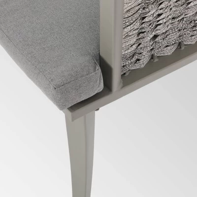 Pebble Set Of 2 Wicker Boho Club Chairs - Gray - Christopher Knight Home 4 Pebble Set Of 2 Wicker Boho Club Chairs - Gray - Christopher Knight Home - Image 4