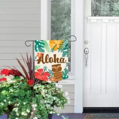 Big Dot Of Happiness Tropical Luau - Outdoor Home Decorations - Double-Sided Hawaiian Beach Party Garden Flag - 12 X 15.25 Inches -Quality Garden Outdoor Store GUEST 10edaeac be33 426b 8720 6d41320f072f