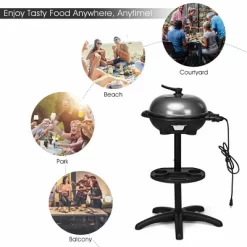 Costway Electric BBQ Grill 1350W Non-stick 4 Temperature Setting Outdoor Garden Camping -Quality Garden Outdoor Store GUEST 11ebac14 d0e4 49ce a450 4f8e1949c9ac