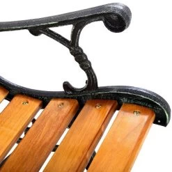 Tangkula Garden Iron Bench Porch Path Hardwood Chair For Patio Park Outdoor Deck -Quality Garden Outdoor Store GUEST 13447844 a962 4f7a a81f 53882258c6c0