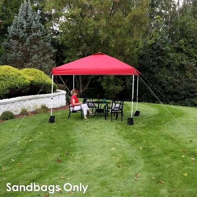 Sunnydaze Decor Sunnydaze Polyester Sandbag Canopy Weights - Black - Set Of 4 5 Sunnydaze Decor Sunnydaze Polyester Sandbag Canopy Weights - Black - Set Of 4 - Image 5