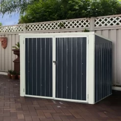 Costway 6x3FT Horizontal Storage Shed 68 Cubic Feet For Garbage Cans Tools Accessories 17 Costway 6x3FT Horizontal Storage Shed 68 Cubic Feet For Garbage Cans Tools Accessories -Quality Garden Outdoor Store GUEST 14bae5ae 3f4c 4619 a3cb 5069a5b88baf