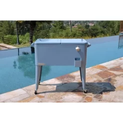 80qt Portable Rolling Patio Cooler - Permasteel -Quality Garden Outdoor Store GUEST 16523887 d1bb 4d80 8e8f 8d1751b1268e