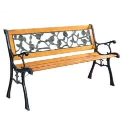 Tangkula Garden Iron Bench Porch Path Hardwood Chair For Patio Park Outdoor Deck -Quality Garden Outdoor Store GUEST 16c3be7d 83fb 4600 8040 5e0967789fe7