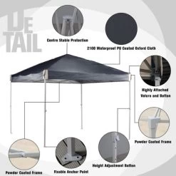Aoodor 9.8'x9.8' Pop Up Canopy Tent With Roller Bag, Portable Instant Shade Canopy -Quality Garden Outdoor Store GUEST 17ba6477 1314 4112 8c9f f1ce13cf88a0 1