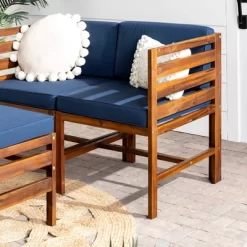 3pc Modular Acacia Wood Patio Chat Set With Cushions - Saracina Home 25 3pc Modular Acacia Wood Patio Chat Set With Cushions - Saracina Home -Quality Garden Outdoor Store GUEST 1a5bb53a 58b4 4f1d b498 ce2291ee09be