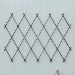 Achla Designs 43" Traditional Wall Mounted Lattice Iron Garden Trellis Graphite Powder Coat Finish 9 Achla Designs 43" Traditional Wall Mounted Lattice Iron Garden Trellis Graphite Powder Coat Finish -Quality Garden Outdoor Store GUEST 1a5f9b80 0b56 4c4d acb4 555bba1521c4