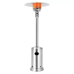 Costway 48000 BTU Patio Standing LP Gas HeaterStainless Steel Propane W/ Wheels -Quality Garden Outdoor Store GUEST 1c18a4c9 dea0 4b43 8c71 41e690185220