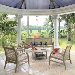 Teak Zuma Patio Sofa Gray - Cambridge Casual -Quality Garden Outdoor Store GUEST 1c5a79e3 e52c 4b6f ae73 9cf7bd94350e