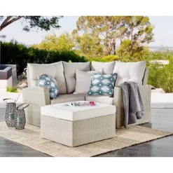 All-Weather Wicker Canaan Outdoor Ottoman Brown - Alaterre Furniture -Quality Garden Outdoor Store GUEST 1d8757b6 22a9 4ab4 a628 2260d7676cac