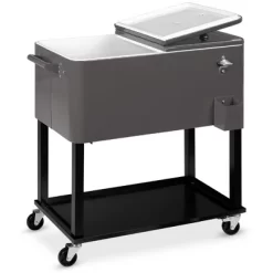 Best Choice Products 80qt Steel Rolling Cooler Cart W/ Bottle Opener, Catch Tray, Drain Plug, Locking Wheels -Quality Garden Outdoor Store GUEST 1dc44165 555f 42c9 b10a e12af5e5774c