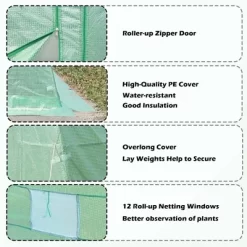 Aoodor Large Walk-in Green House With Zippered Screen Doors -Quality Garden Outdoor Store GUEST 1ed220a8 668e 405b 82eb ed75089e8d00