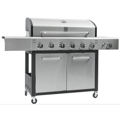Kenmore 6-Burner XL Grill With Side Propane Gas Burner PG-40611S0L 8 Kenmore 6-Burner XL Grill With Side Propane Gas Burner PG-40611S0L - Image 8