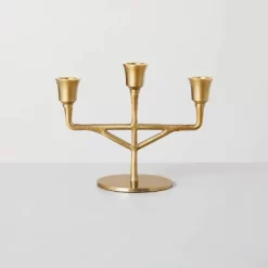 Antiqued Metal Taper Candelabra Brass Finish - Hearth & Hand™ With Magnolia -Quality Garden Outdoor Store GUEST 2054f4fa 777a 4318 b48d 70582e1018fb