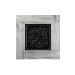 Endless Summer The Mason 30" Square LP Gas Fire Pit With Faux Wood Cement Resin Mantel Black -Quality Garden Outdoor Store GUEST 226958c8 4a6d 4773 8502 eb3962f21dad